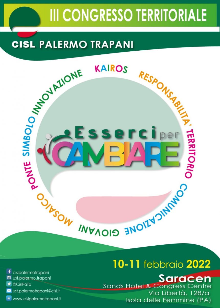 “Esserci per cambiare” Giovedì 10 e venerdì 11 febbraio il terzo congresso Cils Palermo Trapani