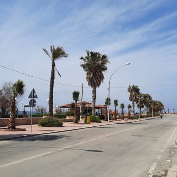 Prosegue l’azione di restyling sul lungomare Colonnello Maltese di Marsala