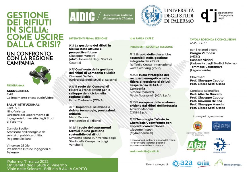 Termovalorizzatori si o no? “Occorre visione d’insieme” Convegno tecnico/scientifico il 7 marzo