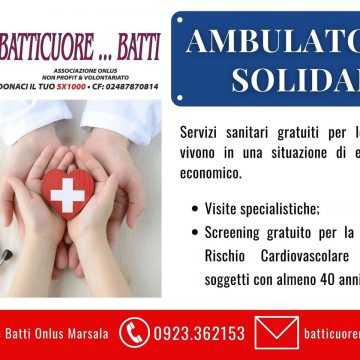 Batticuore Batti onlus inaugura a Marsala l’Ambulatorio Solidale