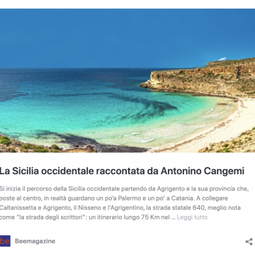 La Sicilia occidentale raccontata da Antonino Cangemi