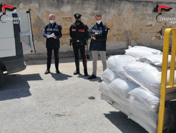Donazione in beneficenza di alimenti sequestrati dai Carabinieri