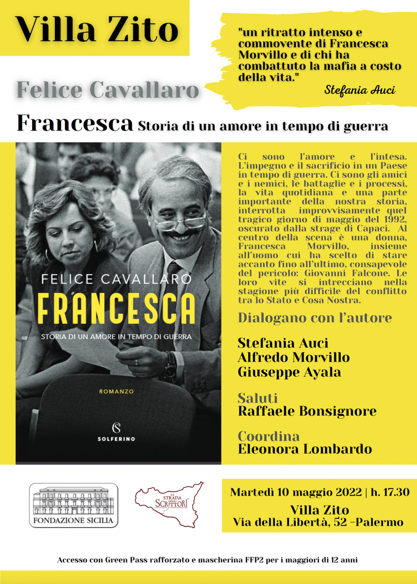 Presentazione del volume di Felice Cavallaro: “Francesca. Storia di un amore in tempo di guerra”