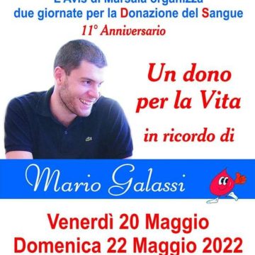 Venerdì e domenica giornate Avis Marsala dedicate a Mario Galassi