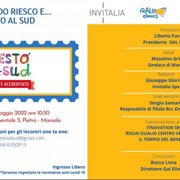 Tutto pronto per RESTO AL SUD, l’evento organizzato dal Gal Elimos il prossimo 27 Maggio