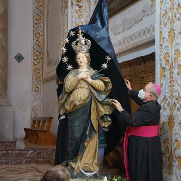 Presentato il restauro della statua del 700 a Campobello di Mazara