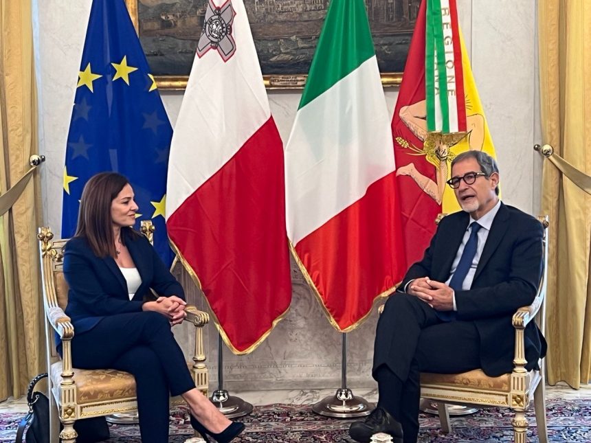 Energia, Musumeci riceve il ministro maltese: «Importanti collaborazioni tra le due Isole»