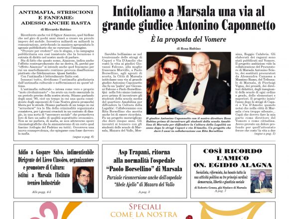 Siamo in edicola con il nuovo numero del Vomere