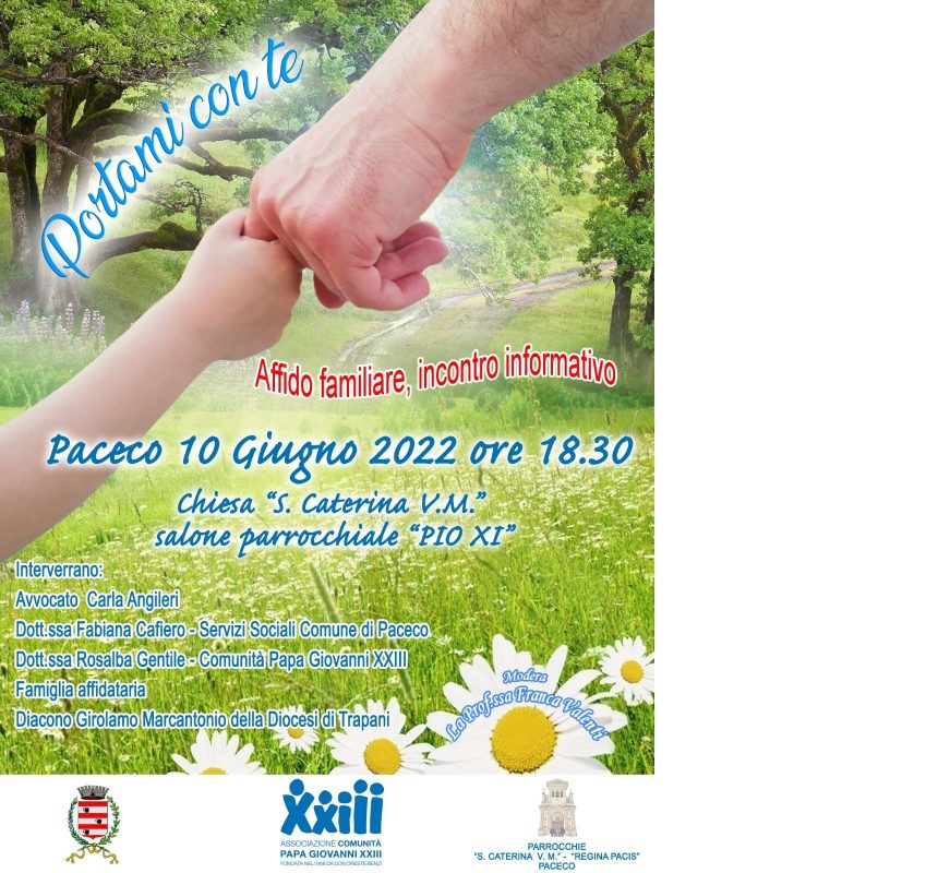 Paceco, domani incontro informativo sull’affido familiare