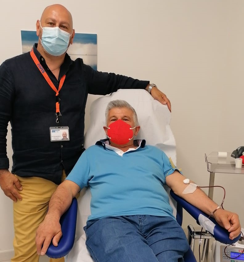 A quasi 70 anni Luciano Rosas continua a donare sangue all’Avis di Marsala
