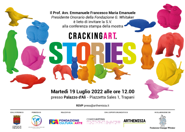 Dopo il successo di “Cracking Art.Stories” a Palermo dal 20 luglio la mostra si sposta a Trapani e Mozia