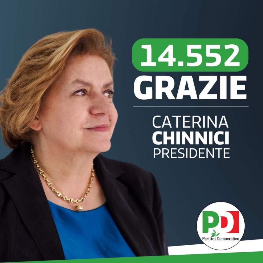 Caterina Chinnici vince le primarie in Sicilia con 14.552 voti. “Sarò a servizio della mia terra”