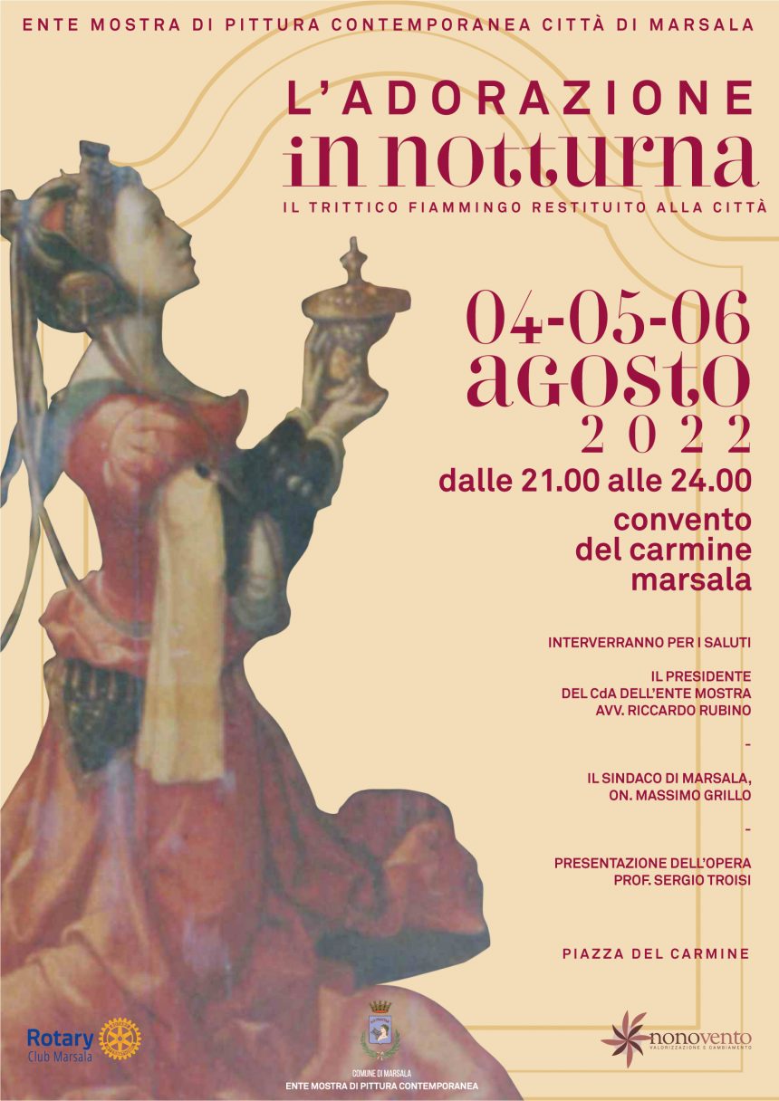 “Nottetempo, come i Magi: per la prima volta, il Trittico in esposizione notturna al Carmine”.