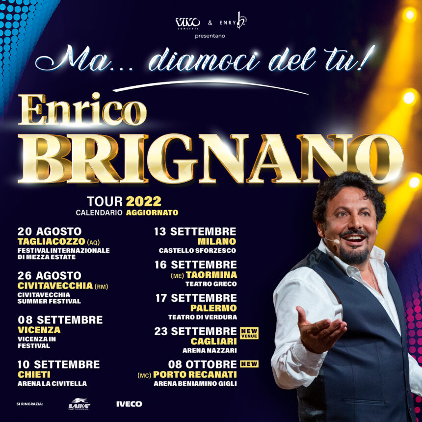 Enrico Brignano arriva in Sicilia con lo spettacolo “Ma…diamoci del tu!”