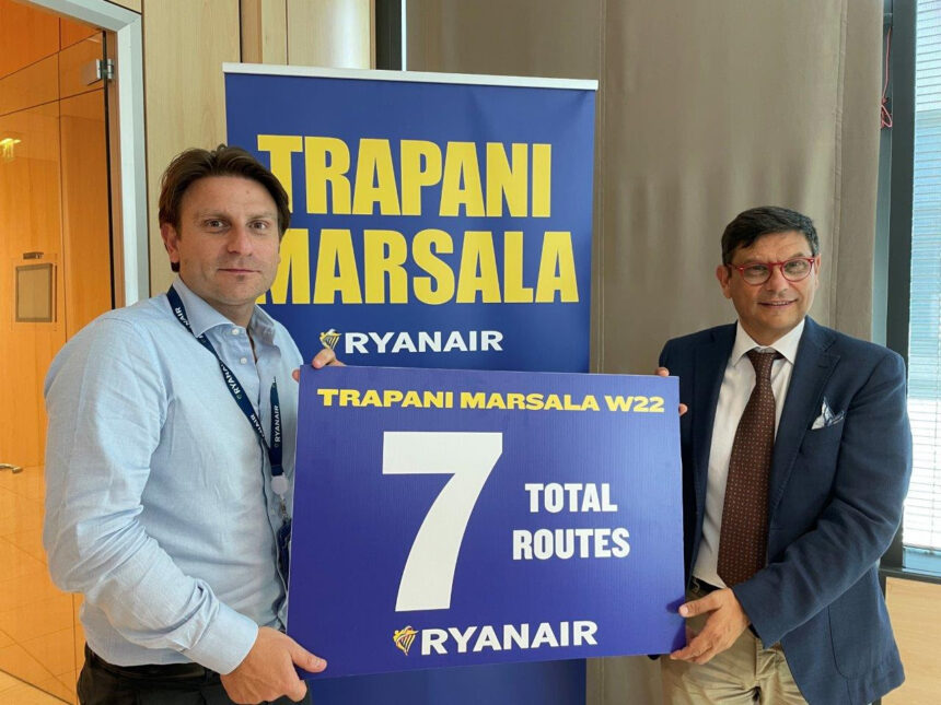 Ryanair nuova denominazione “Trapani- Marsala” per l’aeroporto Vincenzo Florio