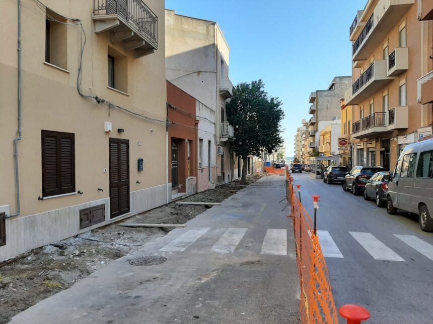 Marsala, lavori stradali, traffico interdetto sulle vie dei Mille e Grotta del Toro