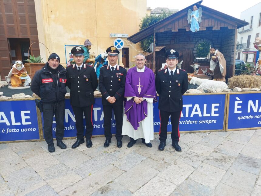 Favignana, messa di Natale celebrata dal Cappellano militare Don Falzone