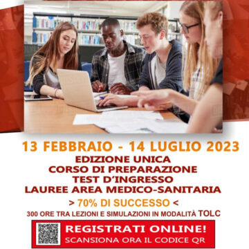 Corso di preparazione ai test di ingresso  laurea Medico Sanitaria