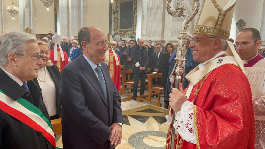 Festa Sant’Agata, il governatore Schifani al solenne pontificale in cattedrale a Catania