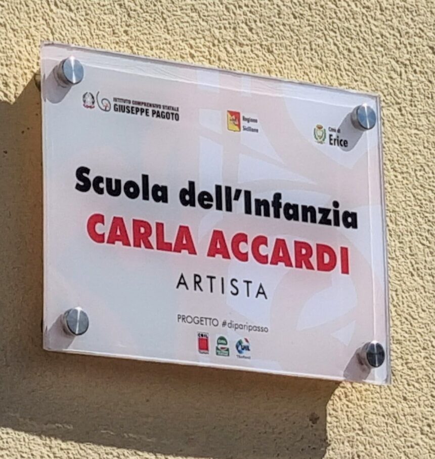 Intitolata all’artista Carla Accardi la scuola materna di Napola 