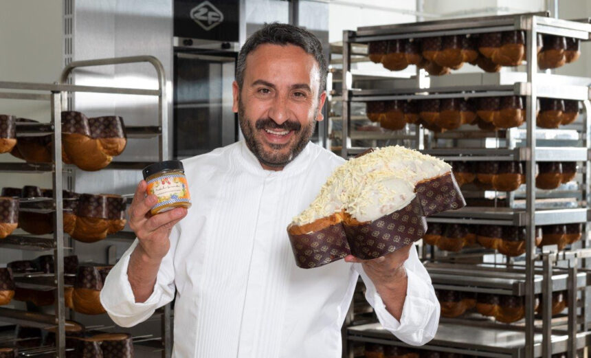 Pasqua e solidarietà: la colomba al mandarino tardivo di Ciaculli dello chef Natale Giunta, con il Rotary per i senza tetto