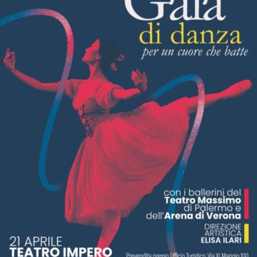 Venerdì 21 Aprile al Teatro Impero di Marsala alle 21 si svolgerà il “ Gran Galà di Danza, per un cuore che batte”