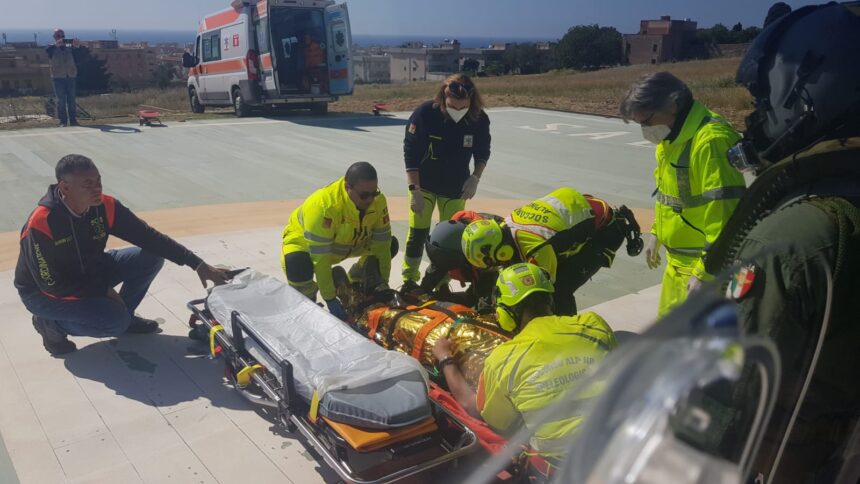 L’82° Centro S.A.R. dell’Aeronautica Militare soccorre un turista traumatizzato sull’isola di Favignana