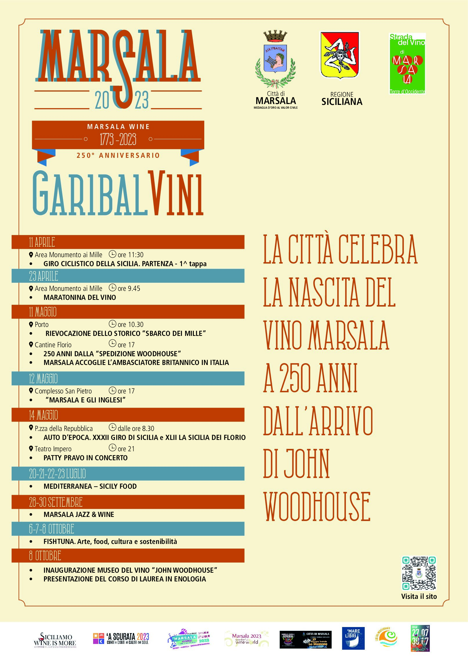 VINITALY 2023. IL SINDACO GRILLO E L’ASSESSORE AGATE VISITANO LE AZIENDE MARSALESI: “Abbiamo presentato il programma degli Appuntamenti GaribalVini per celebrare i 250 anni della nascita del marsala e che dedicherà a Woodhouse il Museo del Vino”