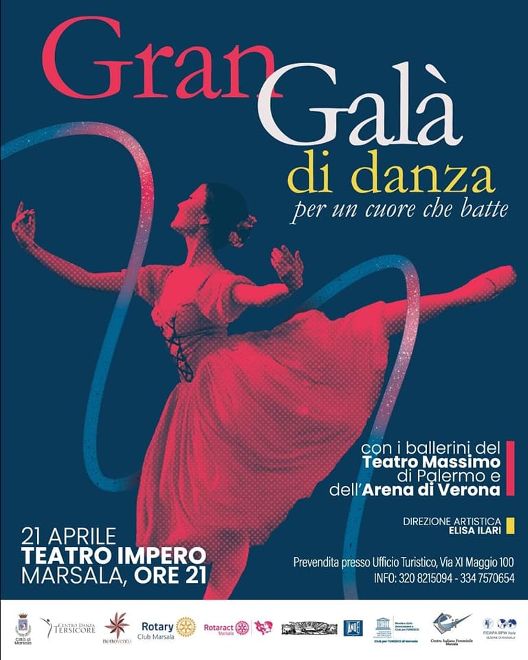 Imperdibile Gran Galà di danza per un cuore che batte domani alle ore 21 al Teatro Impero di Marsala