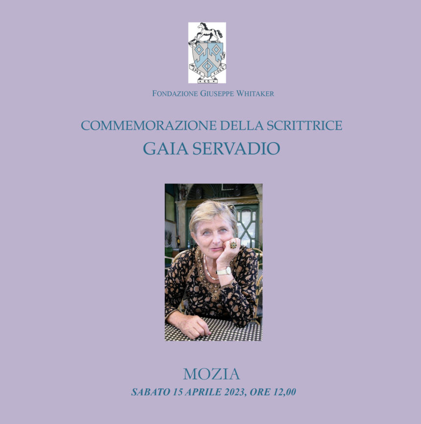 A Mozia si commemora la scrittrice italo-inglese Gaia Servadio