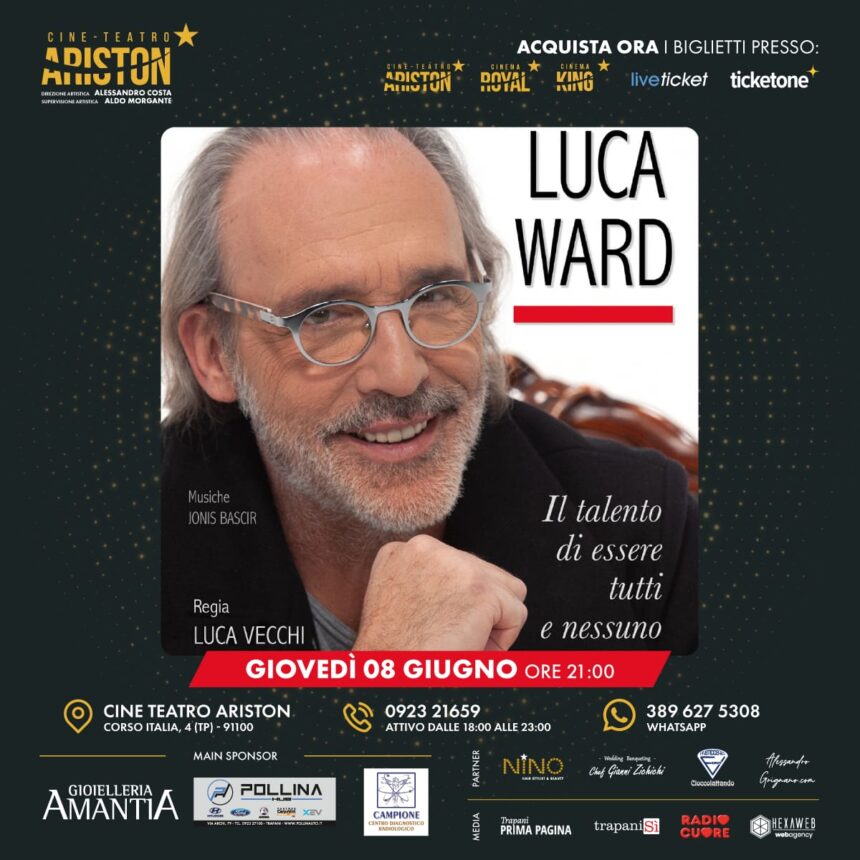 Luca Ward all’Ariston di Trapani