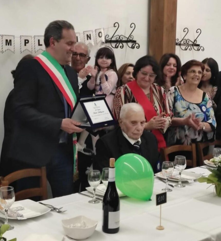 NONNINO DI PISPISIA HA COMPIUTO 100 ANNI