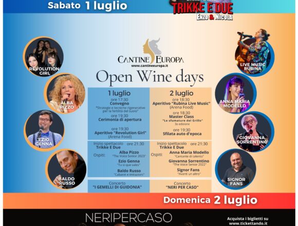 Cantine Europa, III Edizione “Open Wine Days”
