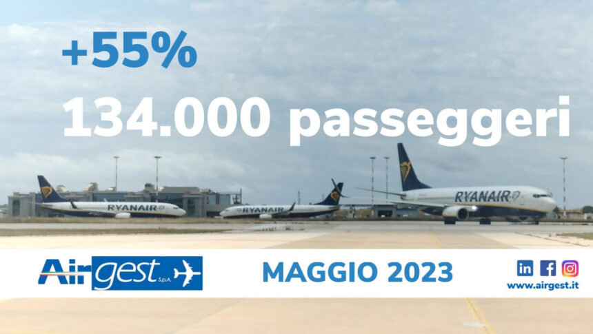 Aeroporto di Trapani Birgi: a maggio 134 mila passeggeri