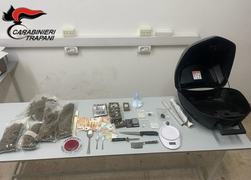 TRAPANI, DROGA DI TUTTI I TIPI. ARRESTATO PREGIUDICATO 39ENNE