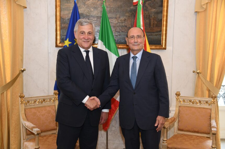 Incendi, Schifani incontra Tajani: «Governo nazionale ci appoggi per potenziare Corpo forestale Sicilia»