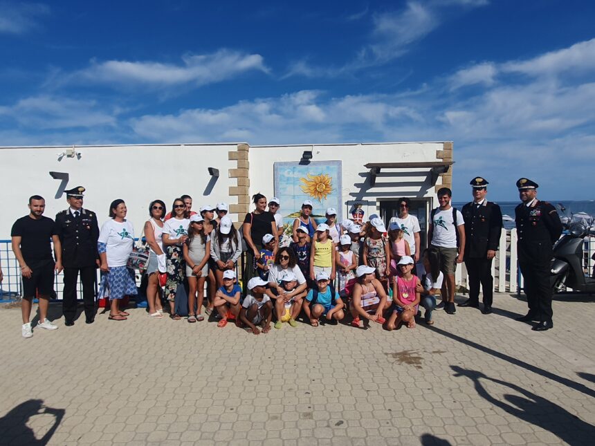 UNA GIORNATA AL LIDO DEL CARABINIERE DI ISOLA DELLE FEMMINE CON I BAMBINI DELLA FONDAZIONE L’ALBERO DELLA VITA