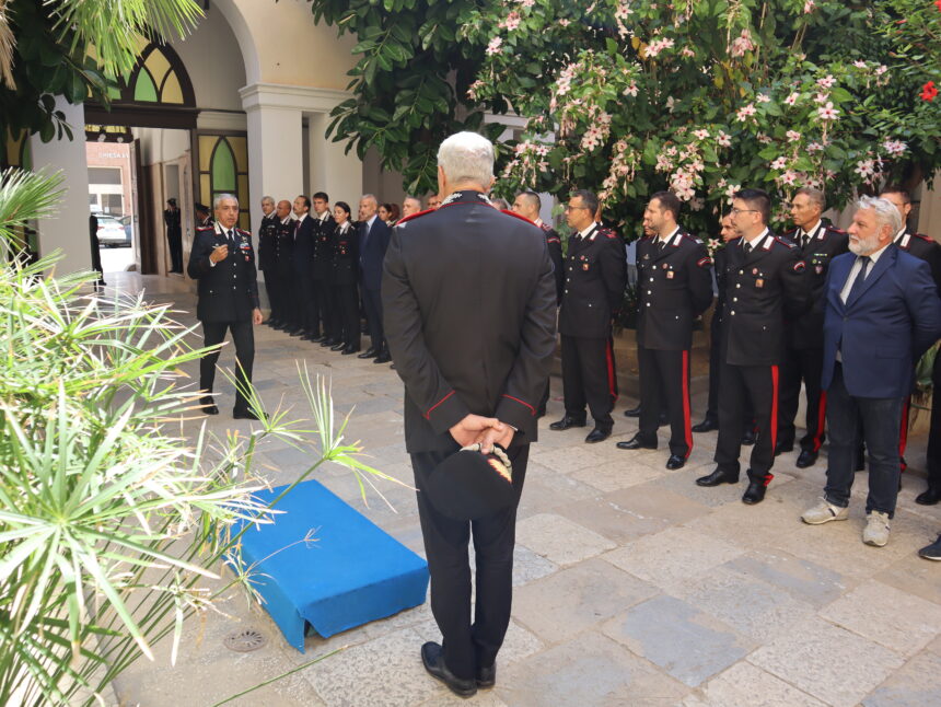 TRAPANI, IN VISITA AL PROVINCIALE IL GENERALE DI DIVISIONE GIUSEPPE SPINA, NUOVO COMANDANTE DELLA LEGIONE CARABINIERI SICILIA