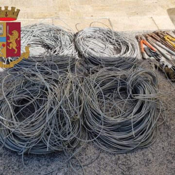 Rubano cavi telefonici: 2 arresti della Polizia di Stato a Trapani
