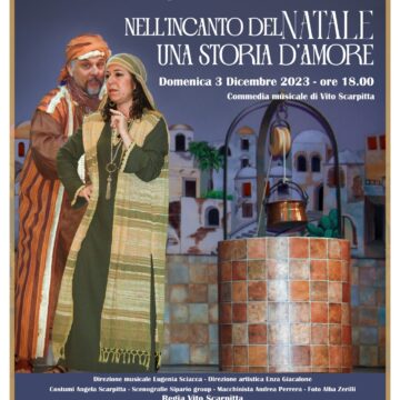 Marsala, la commedia musicale “Nell’incanto del Natale una storia d’amore” apre la XVI Rassegna teatrale “Lo Stagnone – scene di uno spettacolo”