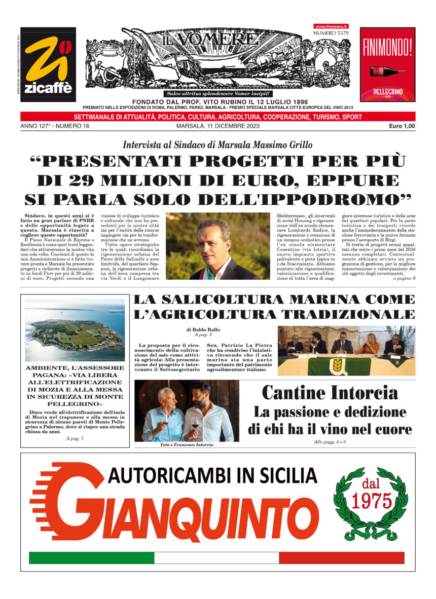 Siamo in edicola con il Vomere