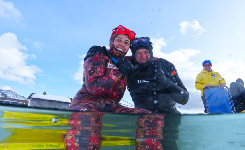 L’atleta paraolimpico siciliano Fausto Firreri supera i suoi limiti in Val D’Aosta e conquista il foro d’uscita dei 30 metri, segnando il nuovo Record Mondiale paraolimpico d’Apnea lineare estrema sotto i ghiacci