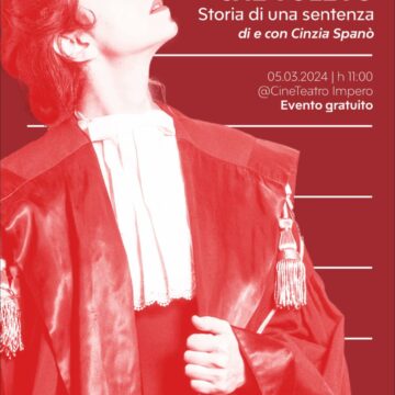 “MAI”. Campagna di sensibilizzazione contro la violenza di genere. Il prossimo 5 marzo, al Teatro Impero, “Tutto quello che volevo”