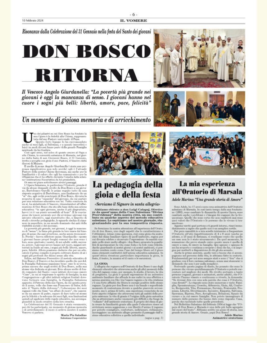 Sul Vomere in edicola