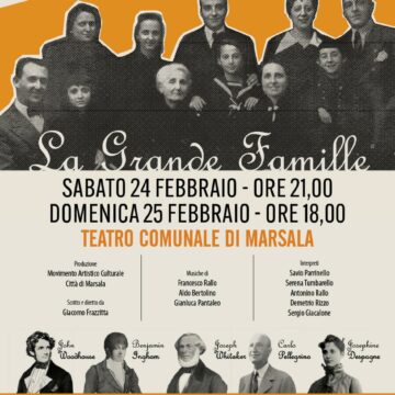 Marsala, prima Rassegna “‘a Scurata d’Inverno”: sabato 24 e domenica 25 febbraio in scena “La Grande Famille”