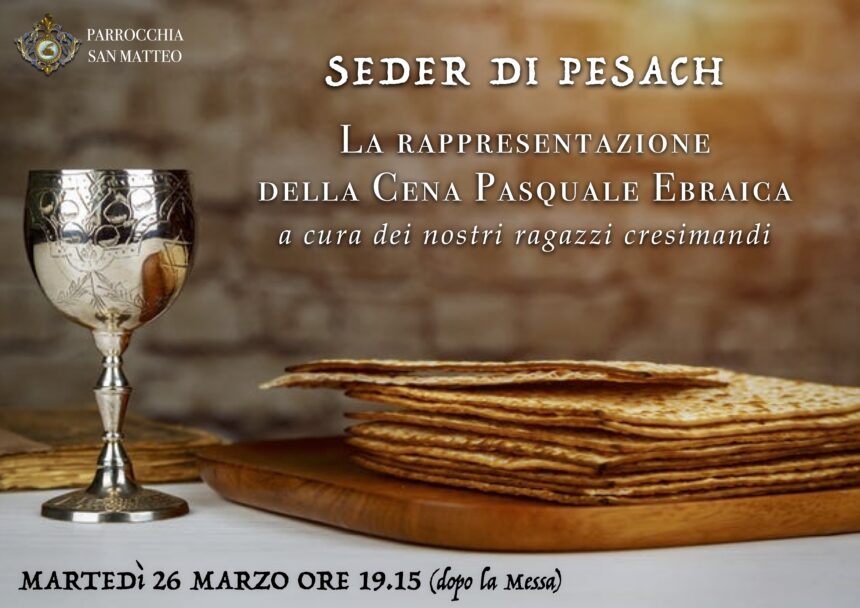 A Marsala nella Parrocchia di San Matteo la rappresentazione del “Seder di Pesach”