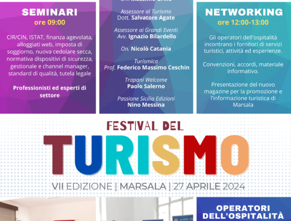 VII edizione del Festival del Turismo. Sabato 27 aprile, Convento del Carmine