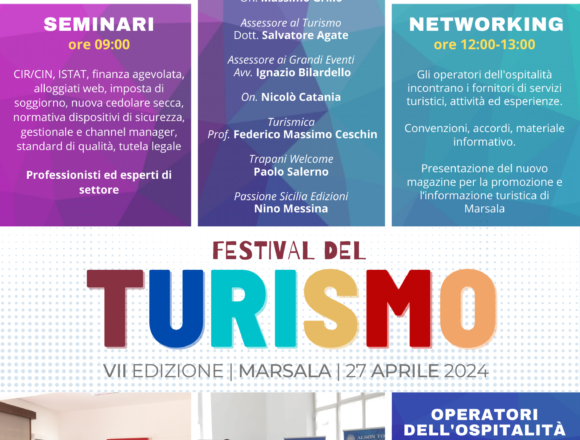 VII edizione del Festival del Turismo. Sabato 27 aprile, Convento del Carmine VII edizione del Festival del Turismo. Sabato 27 aprile, Convento del Carmine