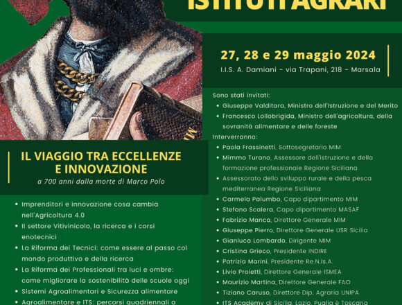 L’ I.I.S. “Abele Damiani” di Marsala ospita, dal 27 al 29 maggio, il XIV Congresso Nazionale Re.N.Is.A.