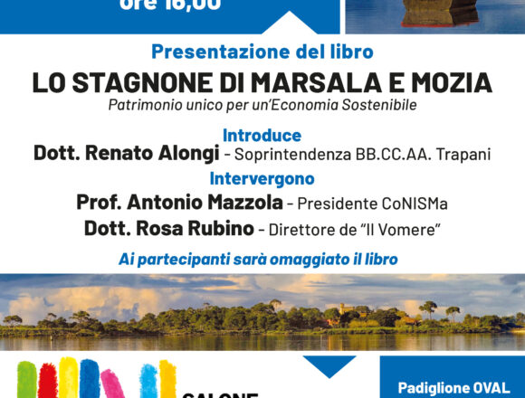 Sarà presentato al Salone Internazionale del Libro di Torino il volume dedicato a Mozia e allo Stagnone di Marsala edito dal Vomere e curato da Baldo Rallo Sarà presentato al Salone Internazionale del Libro di Torino il volume dedicato a Mozia e allo Stagnone di Marsala edito dal Vomere e curato da Baldo Rallo
